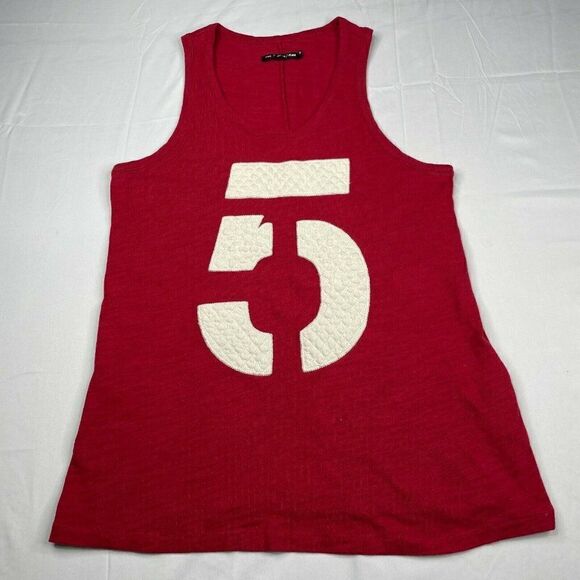 Rag & Bone Cast Quilted 5 Tank Red - Picture 1 of 7
